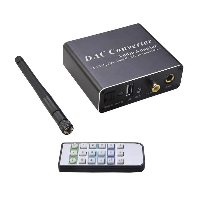 

Digital To Analog Converter Digital Converter Box For TV With Antenna 192kHz 3.5mm Audio Output Headphone Amplifier 5.0 Receiver