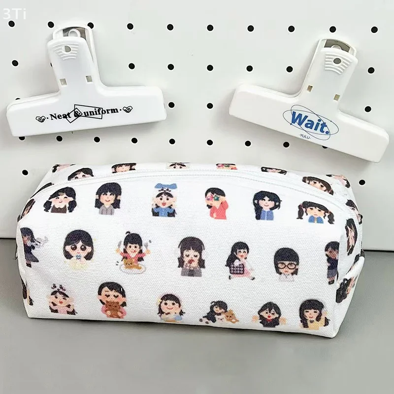 Small Cartoon Theme Pencil Cases; Ideal for School and Travel; Compact Cosmetic Bag