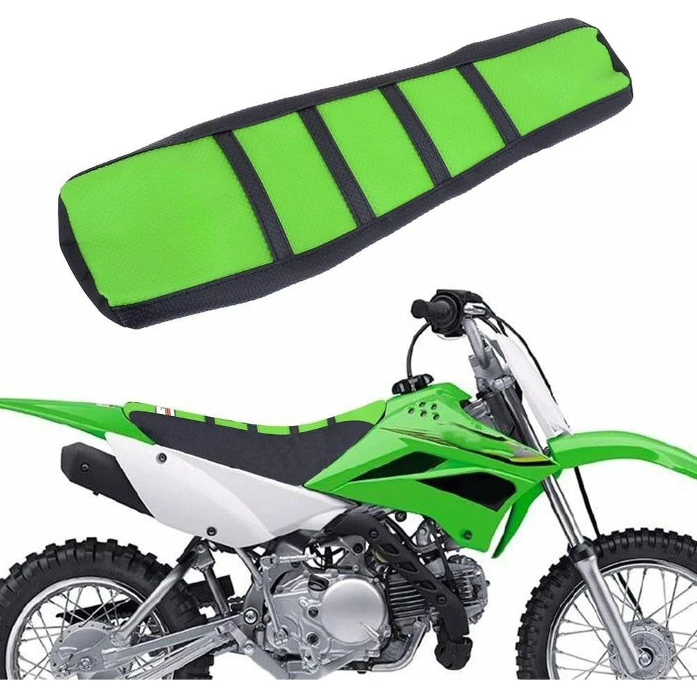 

Motorcycle Seat Cover, Gripper Rubber Soft Skin, Universal Fit for Dirt Bikes, Green