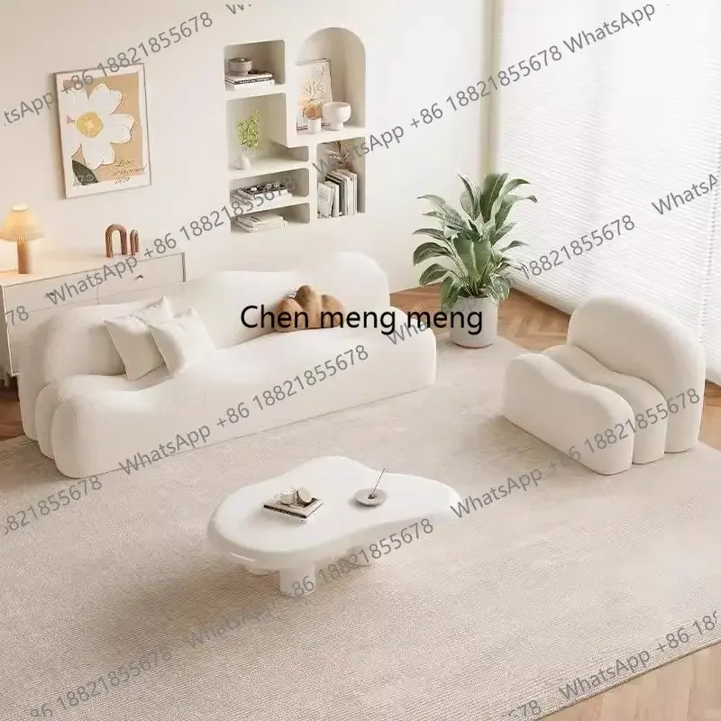 Sofás Nuvem Fofos para Sala de Estar, Mini Sofá Nuvem Moderno para Exterior, Cama para Humanos e Cães, Sillon Cama Relaxante, Móveis Estilo Chinês SS51