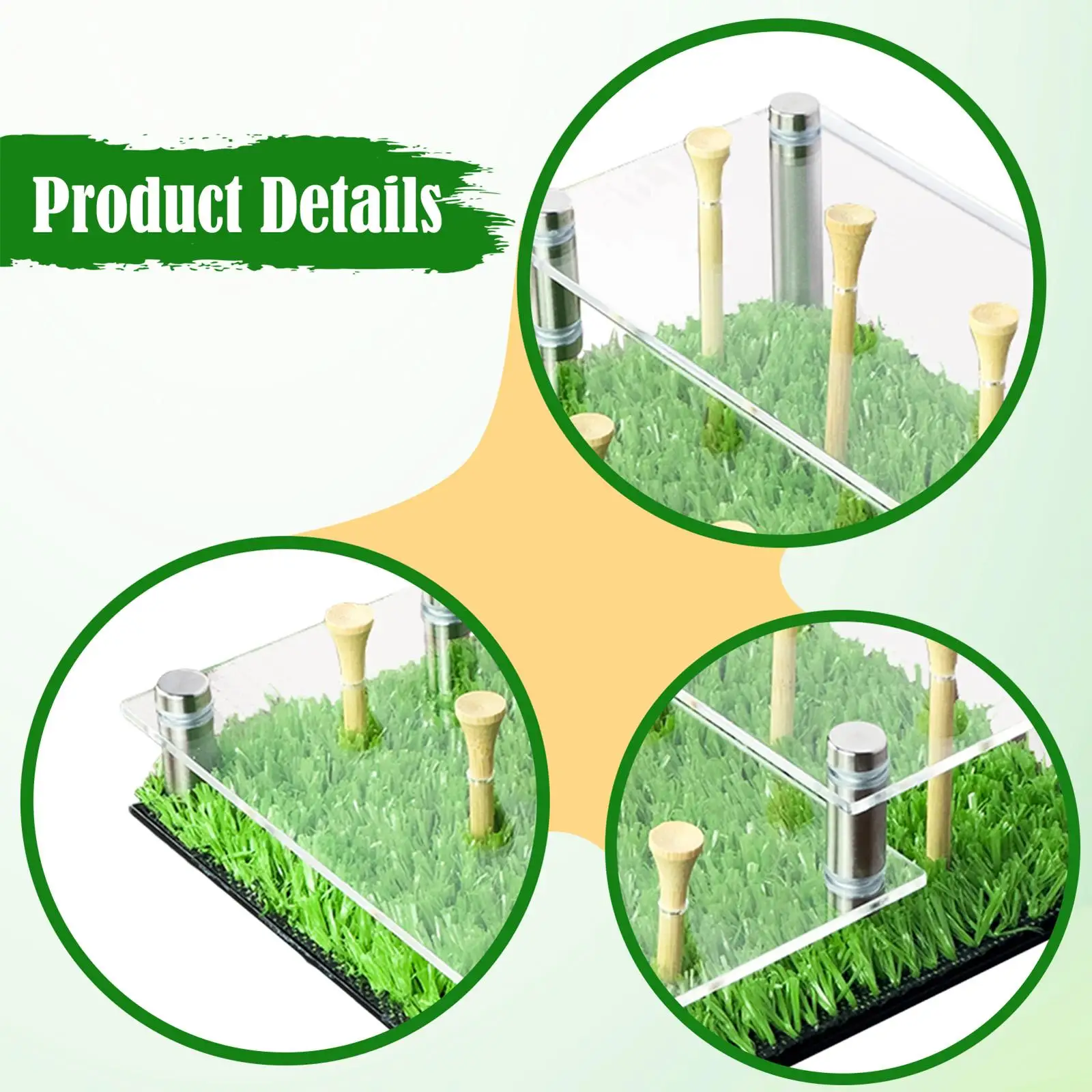 

Стеллаж для выставки товаров мяча для гольфа, органайзер, акриловый двухъярусный сувенирный чехол с футболками для домашнего декора клубной комнаты