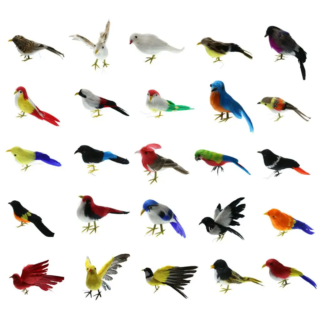 1 قطعة لطيف ريشة اصطناعية سبارو الطيور شجرة عيد الميلاد الديكور الحرفية #3