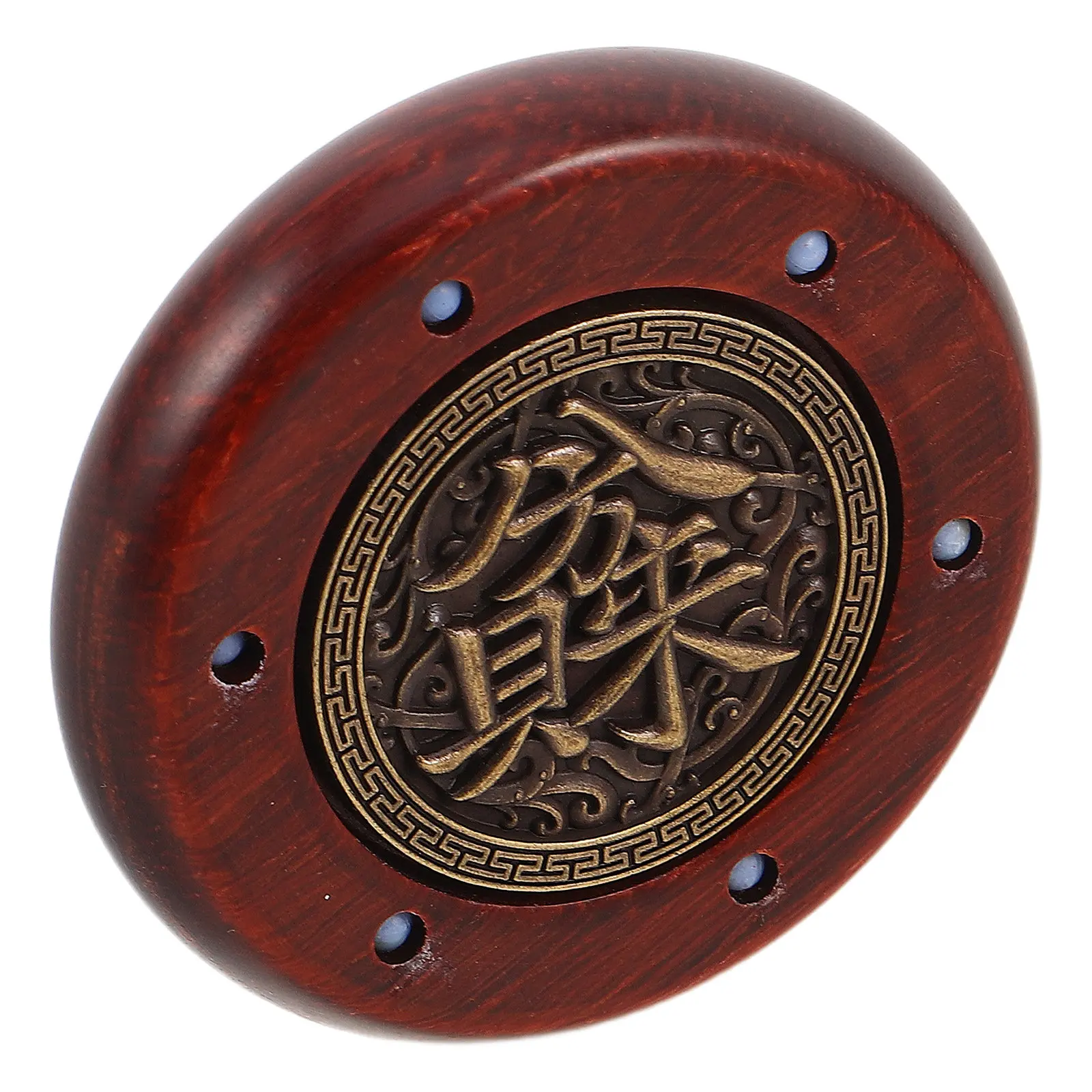 Brass Lucky Coin Hand Spinner Vintage Chinese Worry Coin Rotatable Stress Relief Fidgets Spinner Portable Pocket Charm