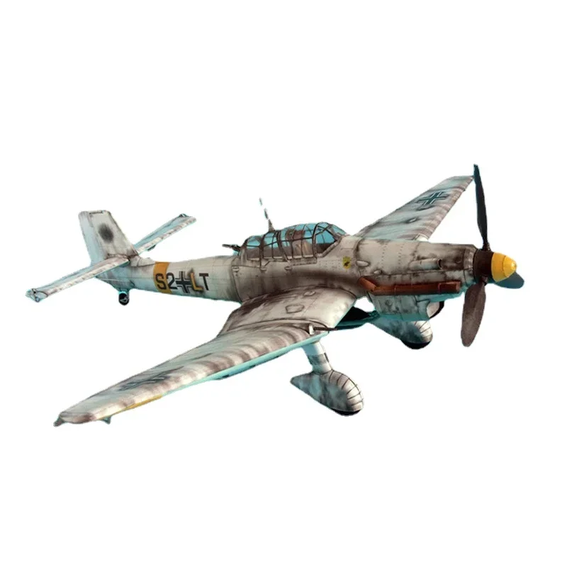 1:33 German Ju-87 D-3 Stuka Dive Bomber DIY 3D Paper Card Model Building Military Model Construction Children Educational Toys