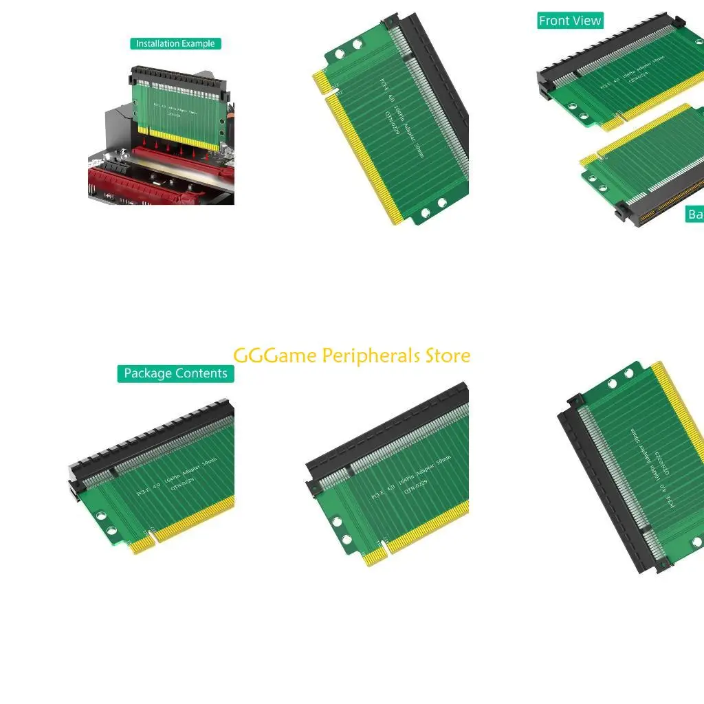 

U55B Universal PCIE4.0 180 Degree Adapter Card PCIExpress 16X Enhances Computer Connection Fast Speed