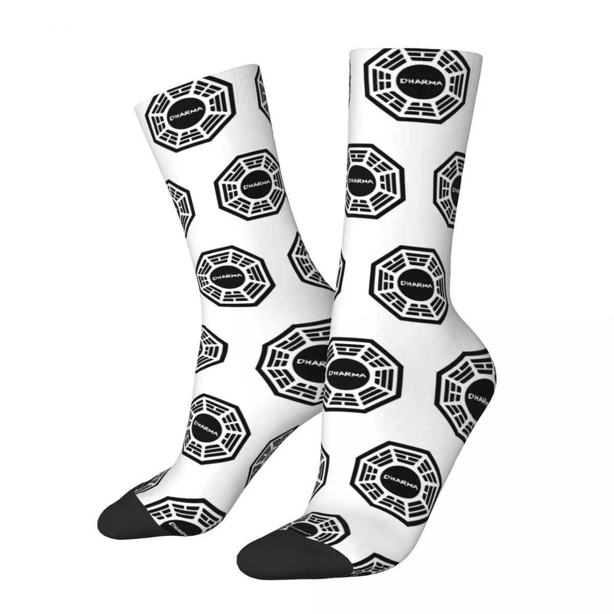 Winter Warm Cool Unisex Dharma Initiative 1977 Tv Show Lost Socks Breathable Basketball Socks