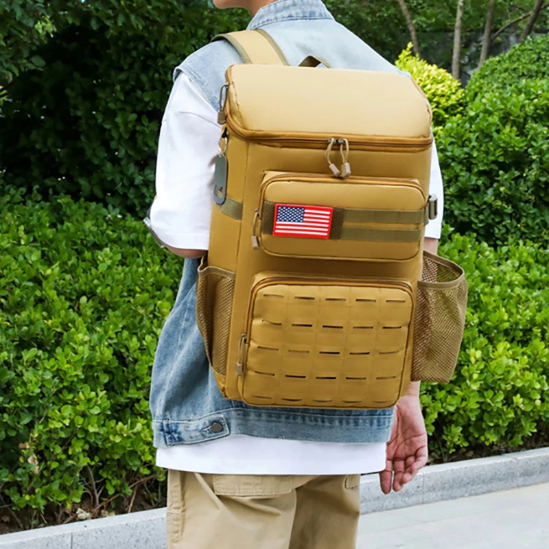 

Tactical Backpack Large Storage Outdoor Travel Hiking Climbing Camping Picnic Bag Refrigerated Insulated Lunch Trip Schoolbag