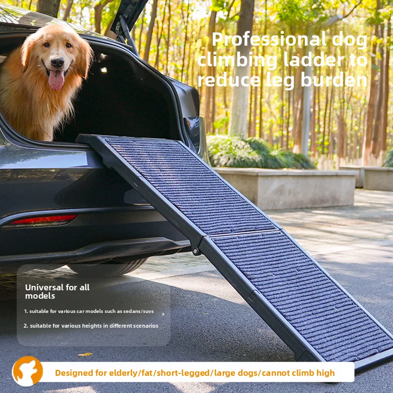 

Foldable Pet Stairs with Anti-Wear Surface Non-Slip Car Ramp for Big Senior Dogs