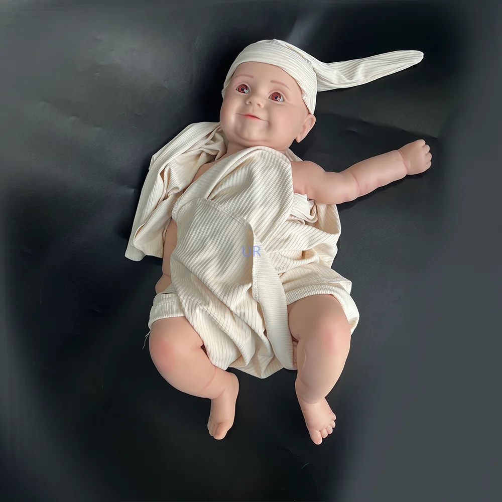 20 pollici come le vere dimensioni del neonato bambole rinate in Silicone pesante artista fai da te fatto a mano non verniciato morbido prototipo della neonata della spagna