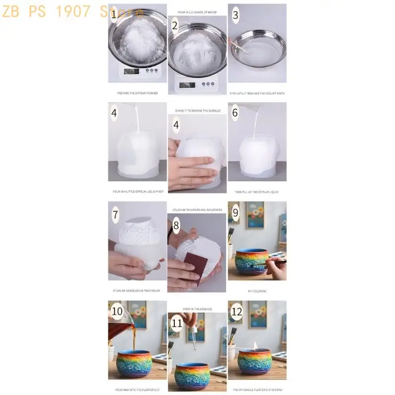 فنية اليعسوب فنية لوازم صياغة القالب للمجوهرات شمعة الغراس 55KA #2