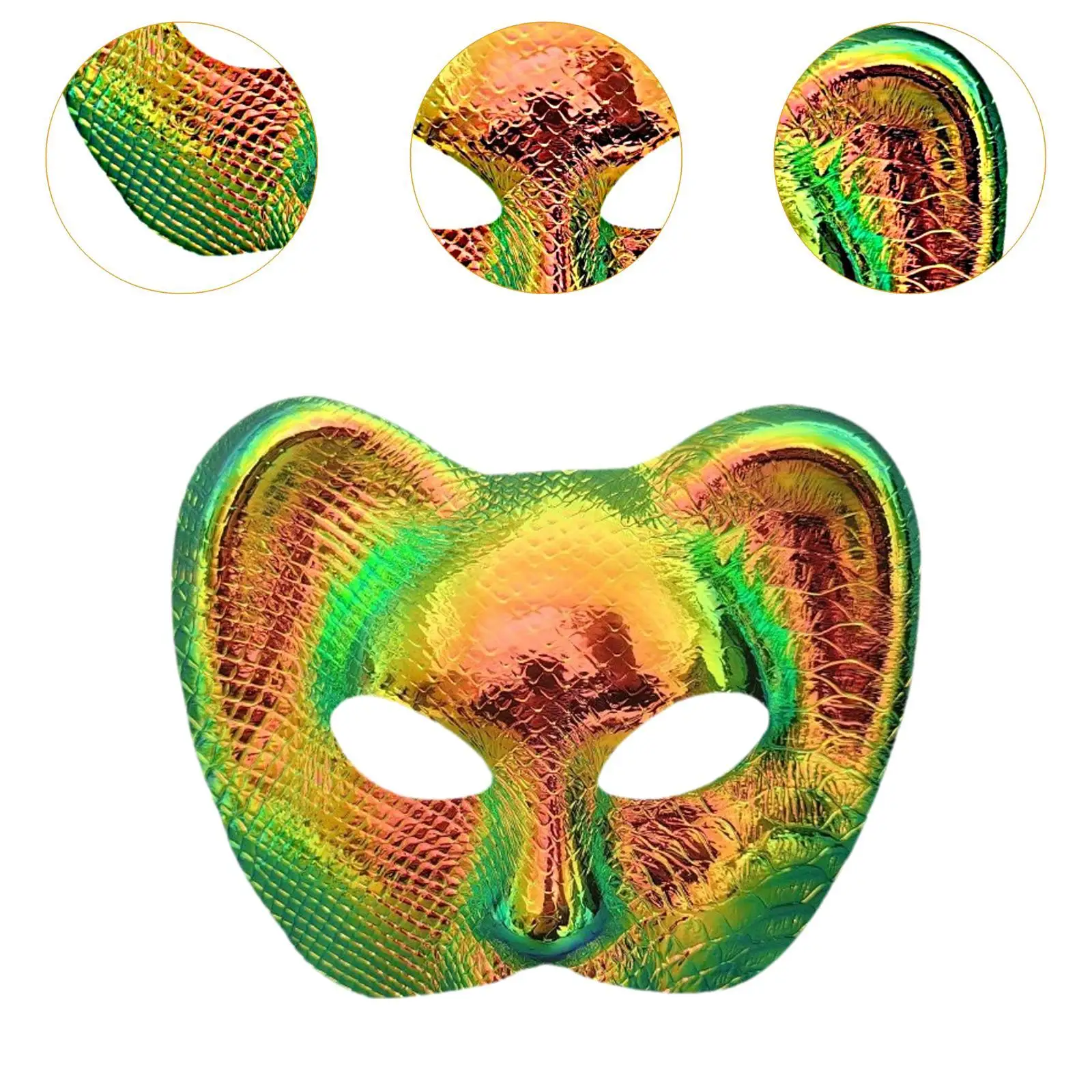 부활절을 위한 탄성 밴드 의상 액세서리가 있는 레오파드 마스크 코스프레 소품