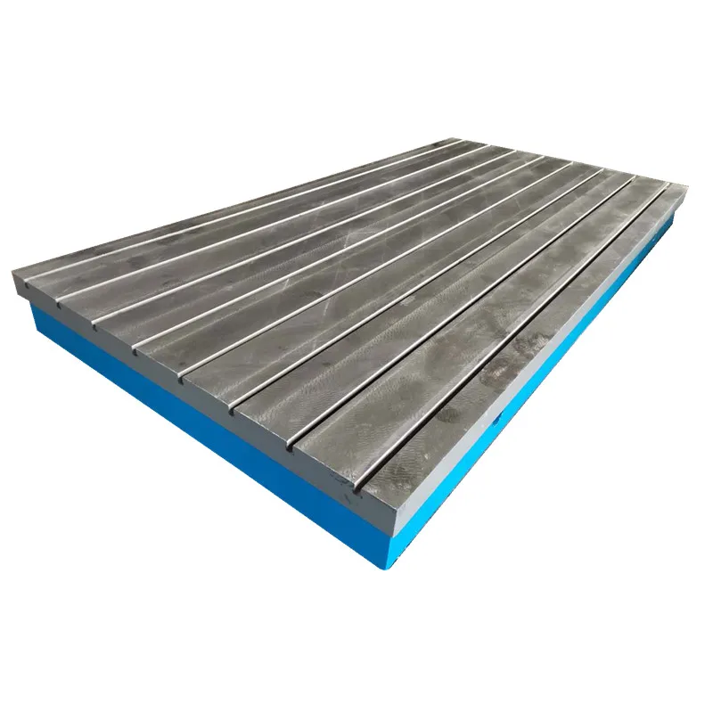 High stability cast iron platform for manufacturing and quality control