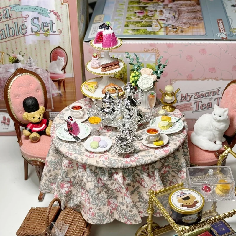 Boîte d'ornement de gâteau Miniature, histoire mon secrète du thé de l'après-midi, Collection de jeu comestible, boîte aveugle de Figurine authentique, en Stock