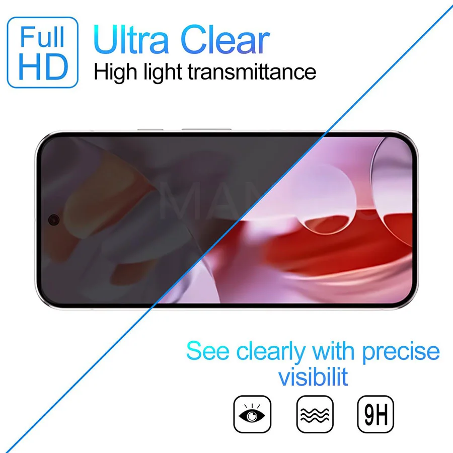 3D Full Cover Anti Spy Tempered Glass For Google Pixe 9 Pro XL Privacy Screen protector for Google Pixel 9 Pro Glass
