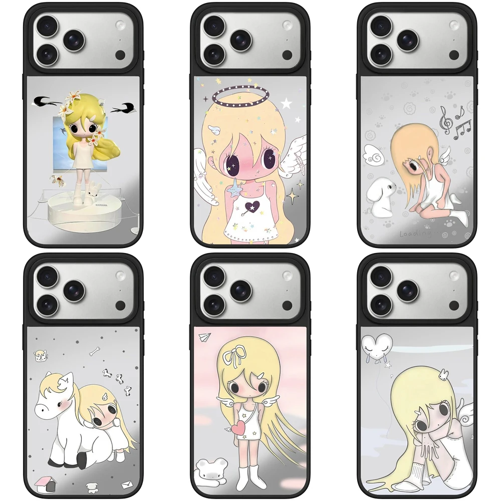 

6062036 Mirror Surface Magnetic Case: Compatible with IPhone 17 16 15 14 13 12 Pro Max 17 Air