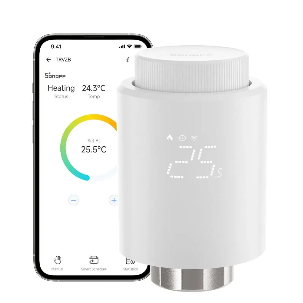 

Compact Design Tuya Zigbee Radiator Actuator Valve Customizable Scheduling Feature Thermostatic Radiator Valve