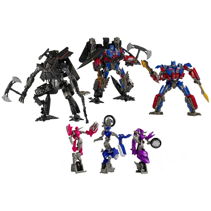 Hasbro Transformers 15Th Anniversary Set Jetfire Optimus Prime Chromia Arcee Elita-1 Anime Originele Action Figure Model Speelgoed Gift