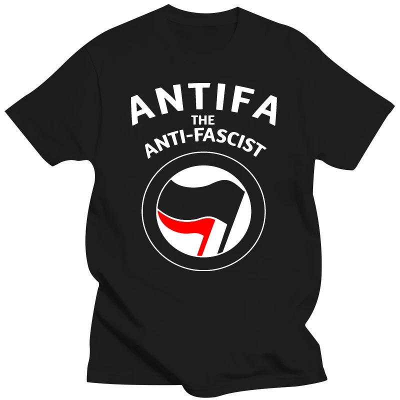 Antifa T-Shirt Antifa The Anti T-Shirt Black For Men-Women