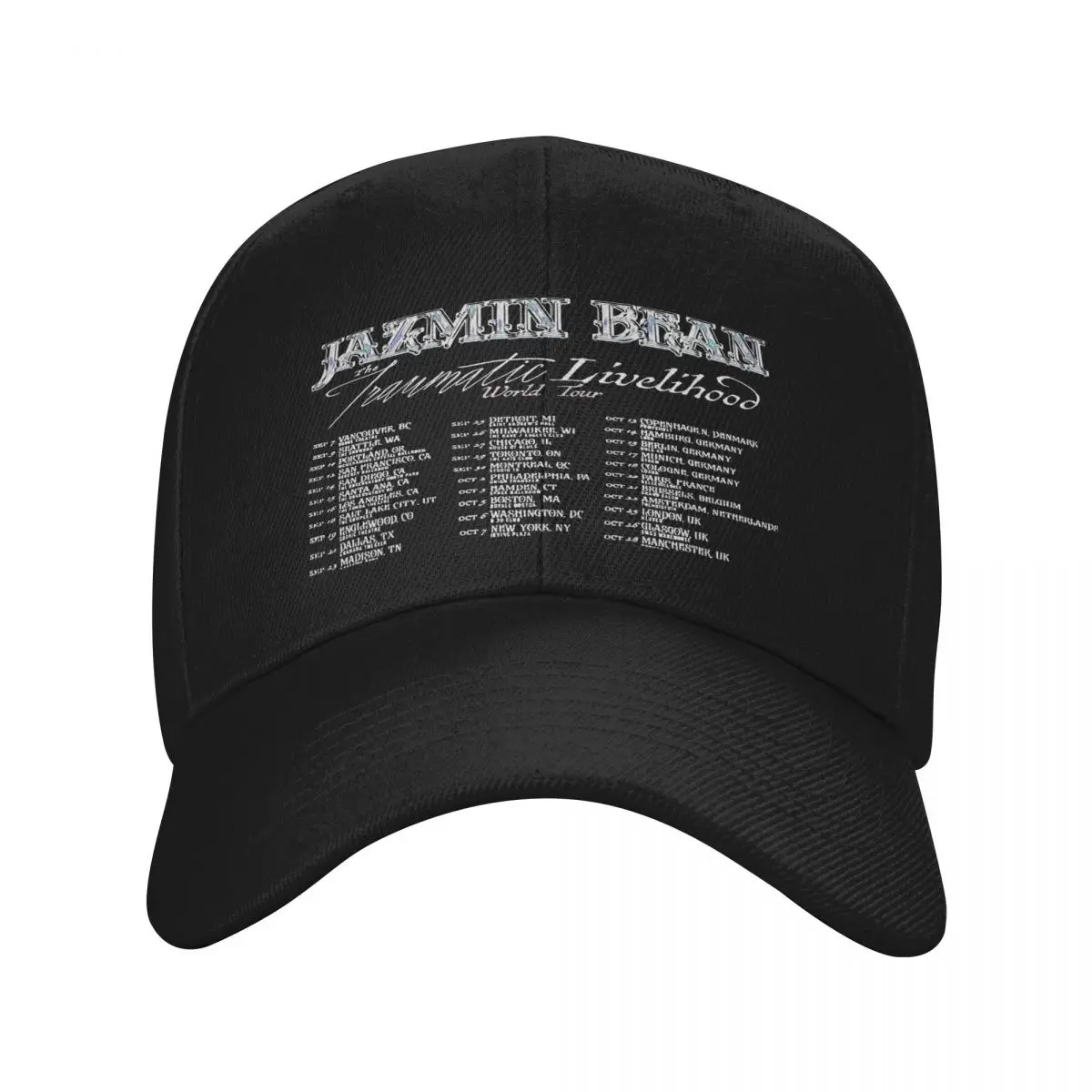 Jazmin-Gorra de beisbol para hombre y mujer, gorro deportivo de viaje mundial, sombrero de verano