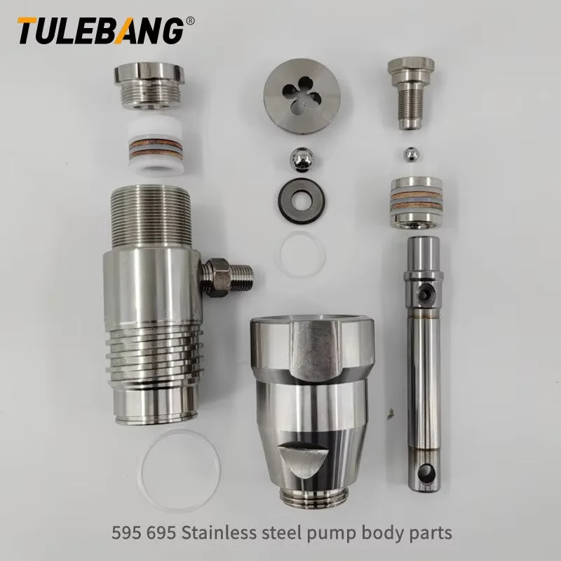 ارتفاع ضغط آلة الطلاء بدون هواء 595 695 أجزاء مضخة الجسم مكبس ختم طقم تصليح والعتاد لوحة دوائر كهربائية الملحقات