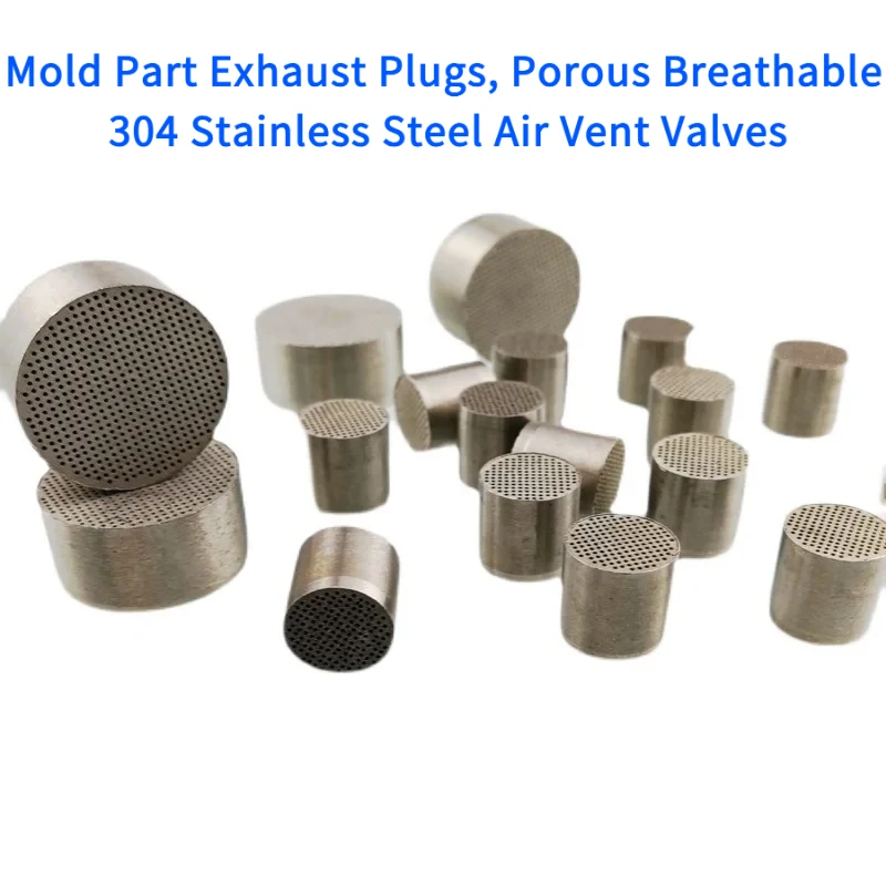 Part Exhaust Plugs, Porous Breathable 304 Stainless Steel Vent Valves Cavity Gas Removal