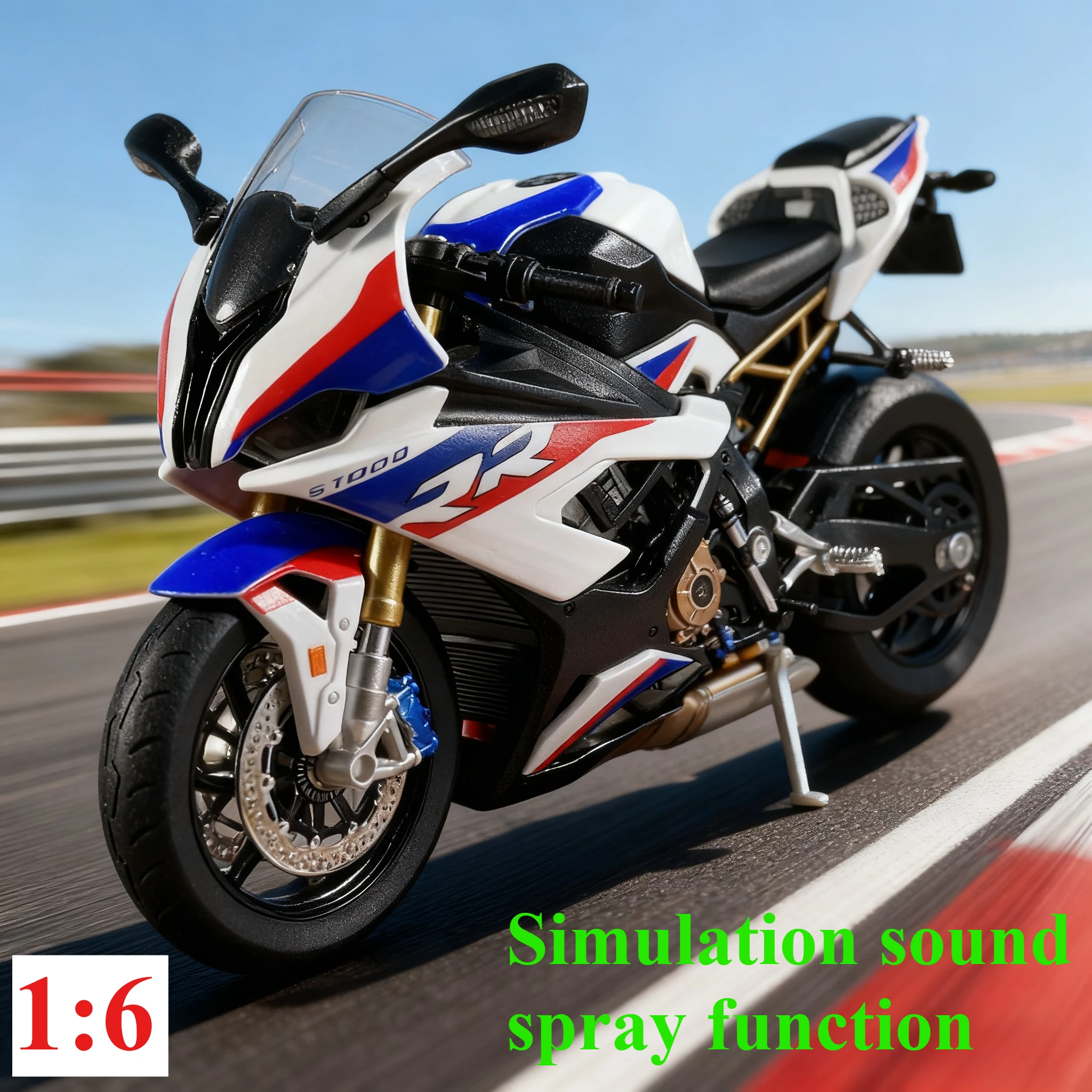 

Spray 1:6 S1000RR Alloy Metal Diecast Motorcycle Car Models Toys Home Decoration Computer Desktop Ornaments Children's Toys