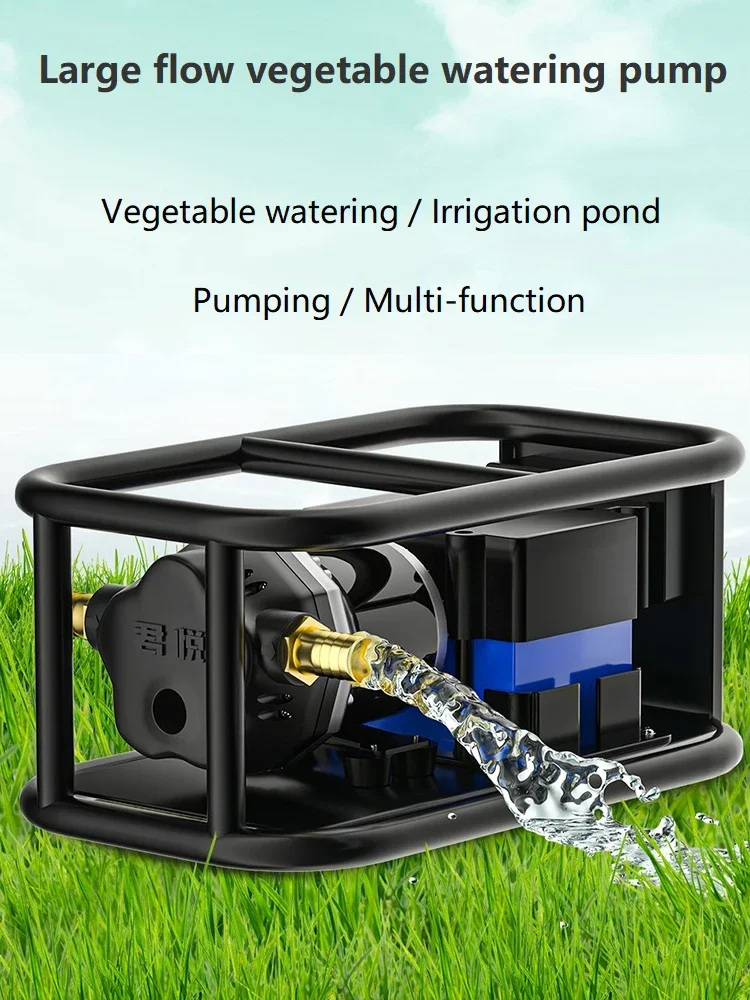 Small Portable Rechargeable Water Pump, Car Wash Irrigation,  Garden Tools, Agricultural Watering Machine, 12V, 24V