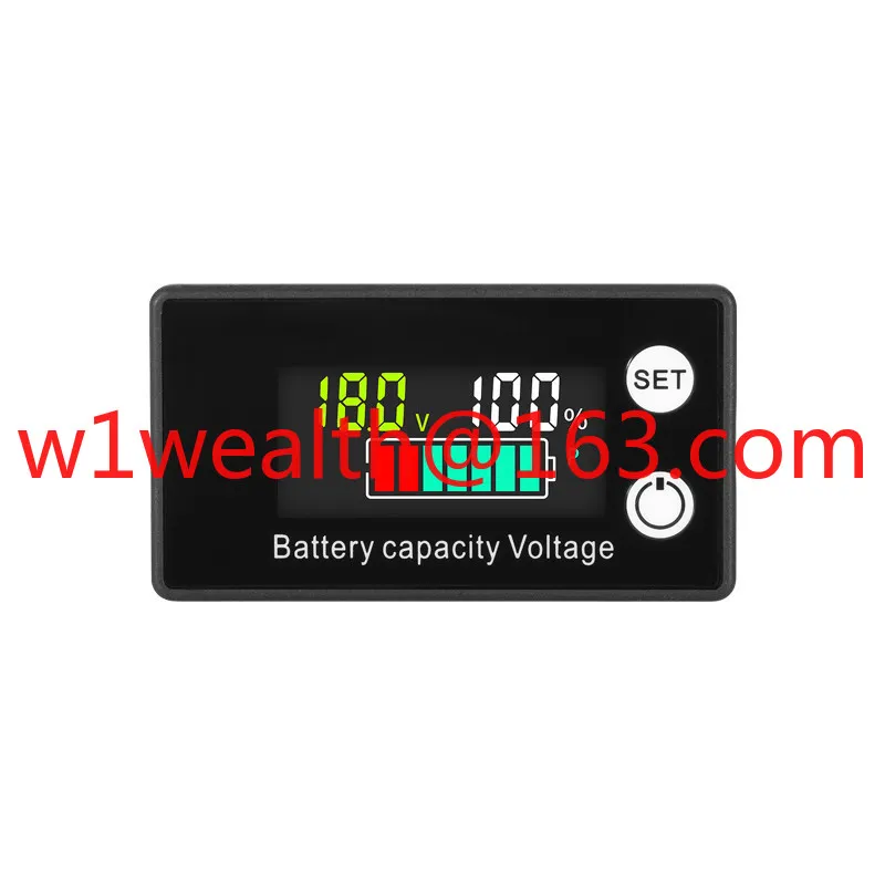 LCD liquid crystal 8-100V voltmeter battery car power detection, digital display lithium battery lead-acid  capacity display