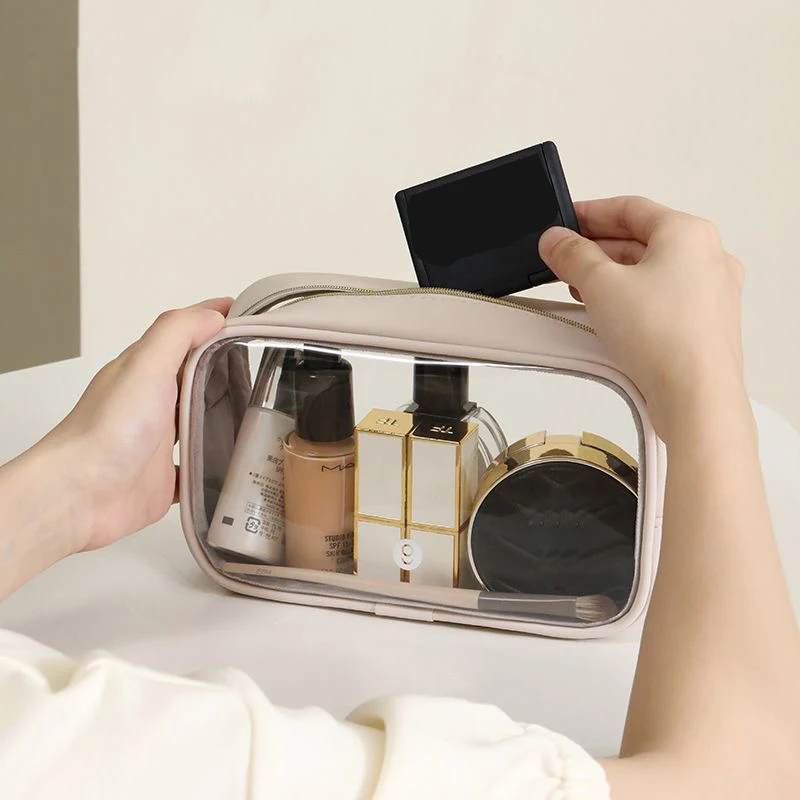 Transparent Wash Bag Makeup Organizer Clear Waterproof Bag Travelling Accesories Portable Toiletry Bag Travel Storage Mini Pouch