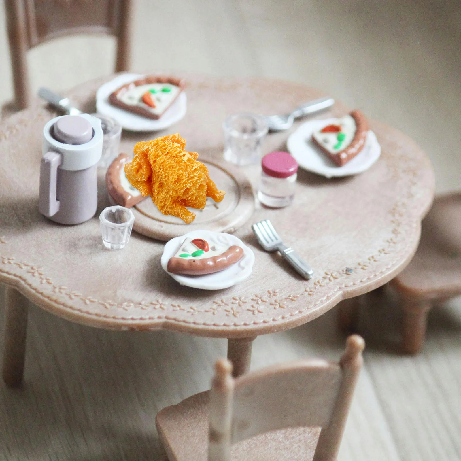 

10 Pcs Simulated Fried Chicken Ornaments Arm Decoration Forelimb Resin Artificial Food Display