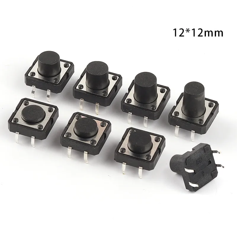 10PCS Tactile Tact Mini Push Button Switch Micro switch 12x12 12*12*4.3mm 5mm 6 7 8 9 10 11 12 mm 4Pinc tact switch   4.9  59 Re