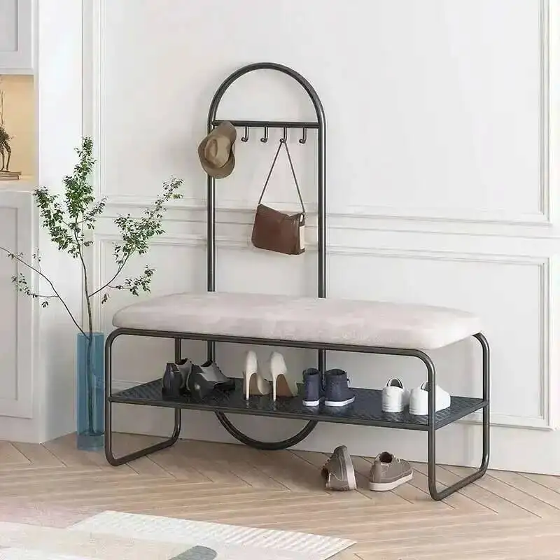 

With Rack Storage Bench Minimalist Bench Shoe Vertical Entryway Shoe Cabinets Dustproof Tool Scarpiere Entrance Furniture