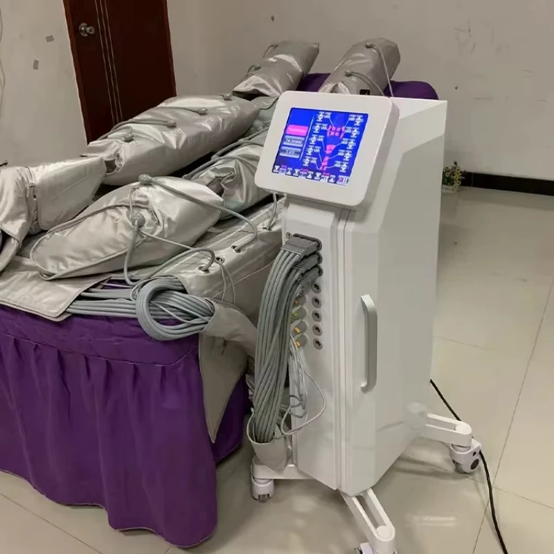 Máquina de Presoterapia 3 en 1 con Infrarrojos Lejanos y EMS para Piernas y Cuerpo - Drenaje Linfático por Presión de Aire para el Cuidado de la Salud