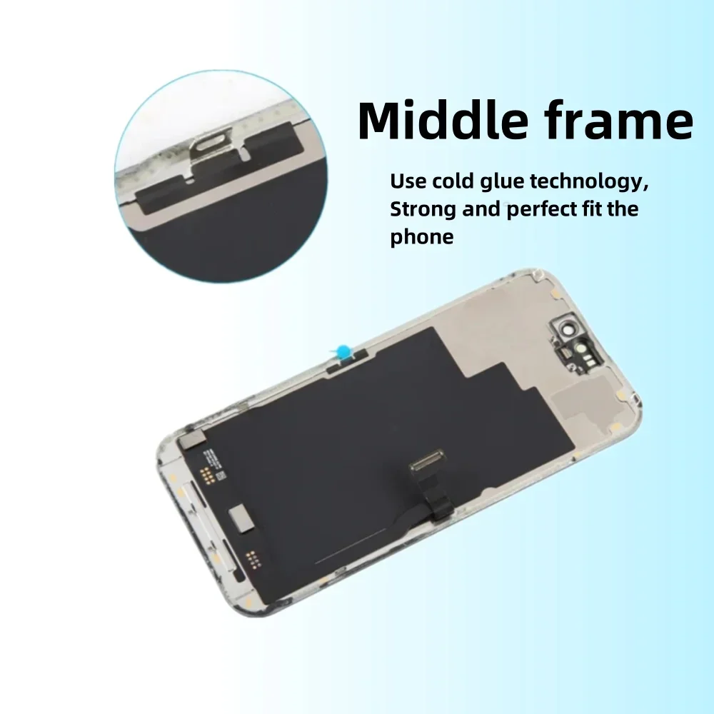 Imagem -06 - Tela Oled Touch Digitizer para Iphone Display para Iphone 15 15pro Max 13 Pro Max 14 Plus 15