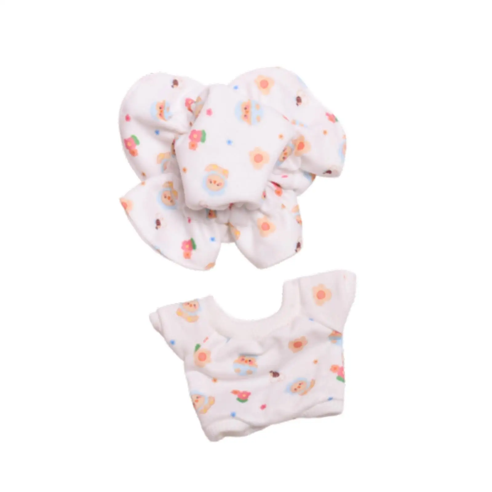 

2x Fashion Dolls Jumpsuit and Hat Costume Accessory Doll Clothes for 15cm Dolls Boys Dolls Dress up Girls Dolls New Year Gifts