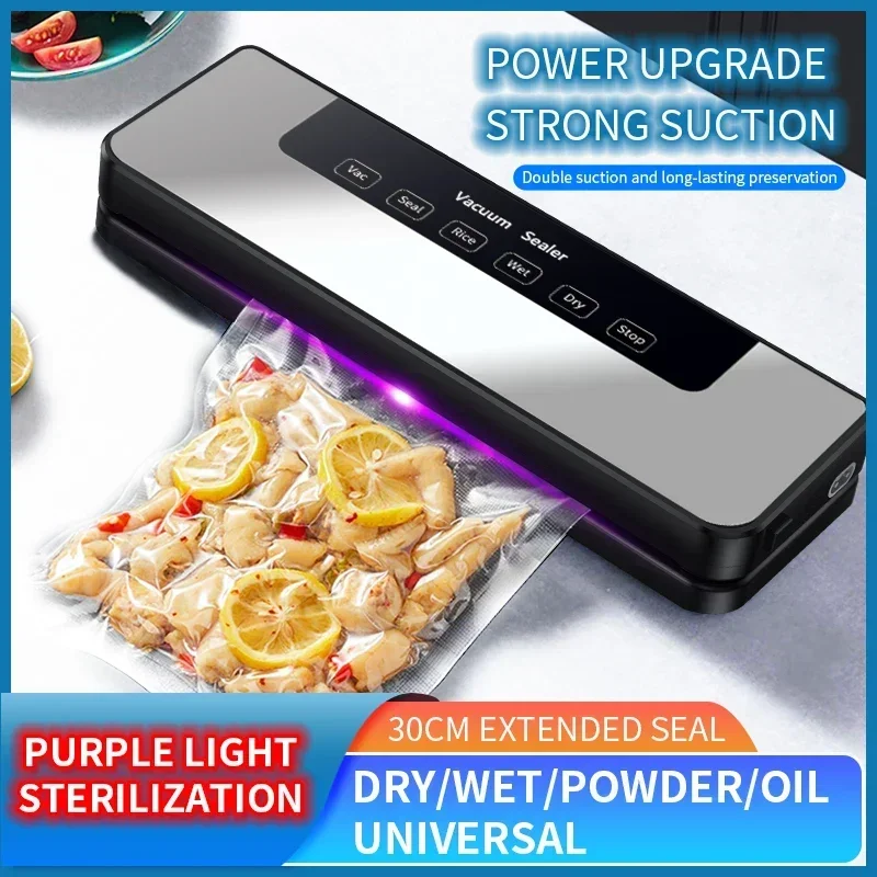 

Electric Vacuum Sealer Packaging Machine Kitchen Food Saver Bags Commercial Vacuum Food Sealing Packaging Machine for Home