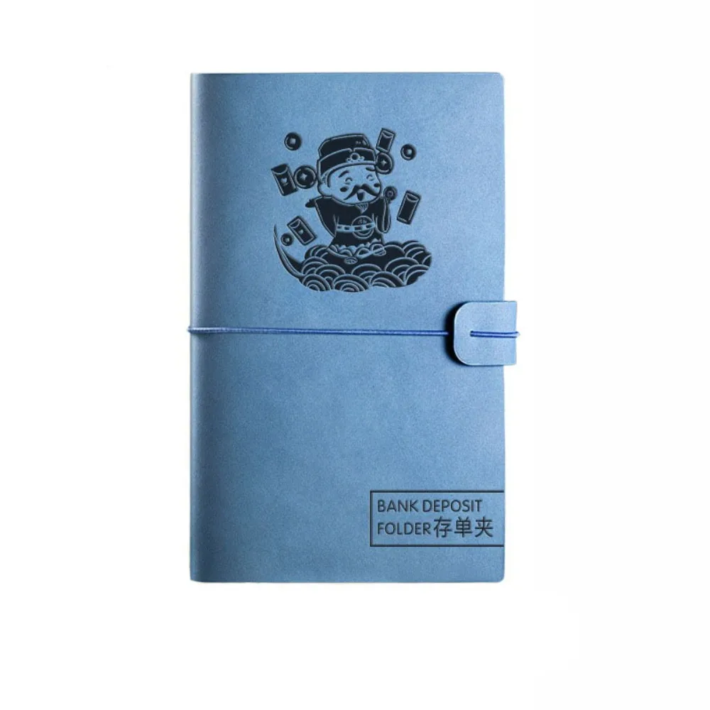 PU Leather Bill Planner Binder Loose-leaf Reusable Money Budget Binder Transparent Cash Envelopes Savings Challenges Notbook