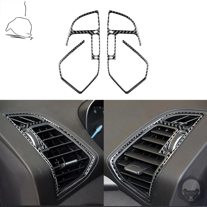 

For Ford Escape/Kuga 2016 real carbon fiber car on both sides of the tuyere interior accessories sticker