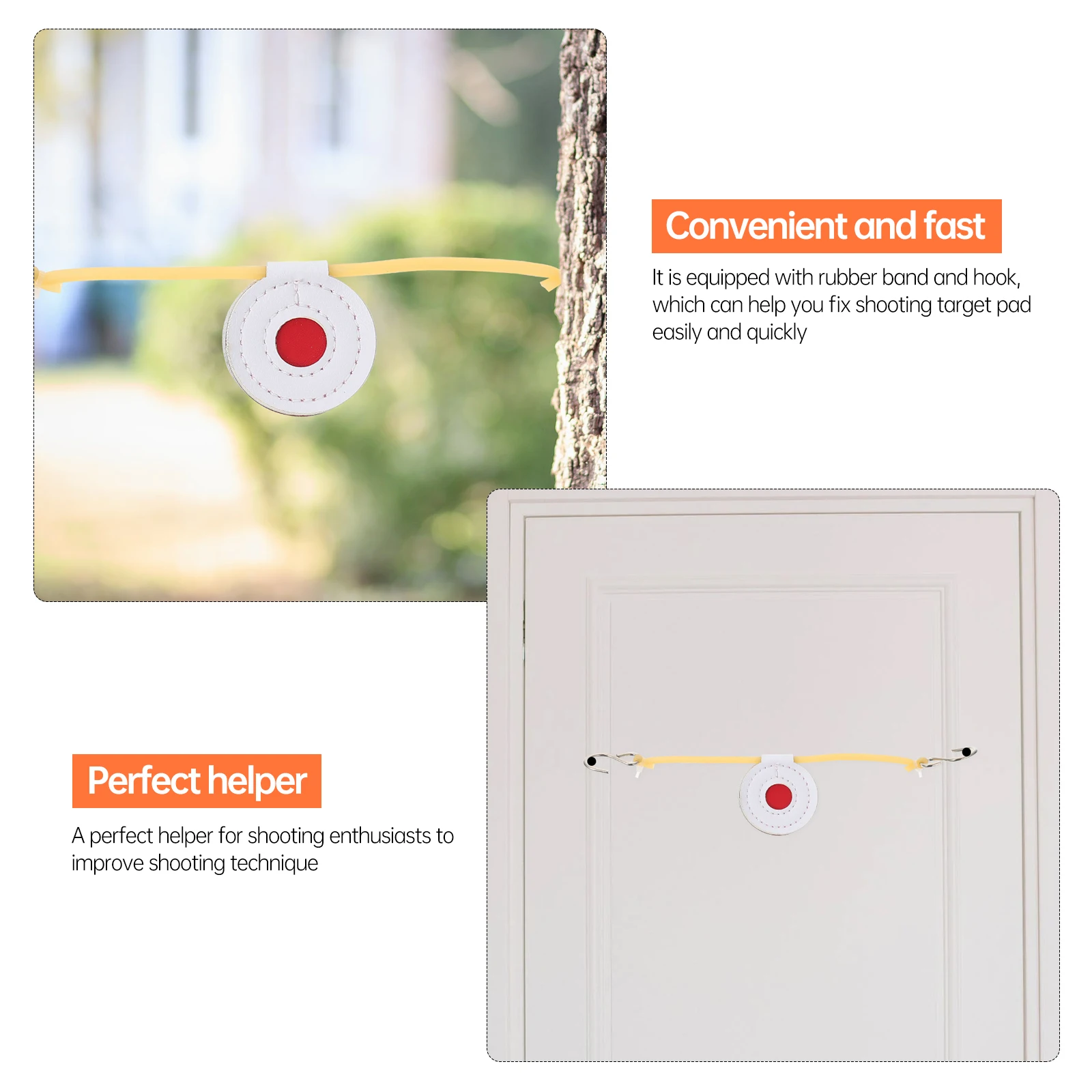 مجموعة واحدة من حصيرة الهدف المحمولة خفيفة الوزن من الألياف الفاخرة لملحقات أهداف التدريب على الرماية في الهواء الطلق