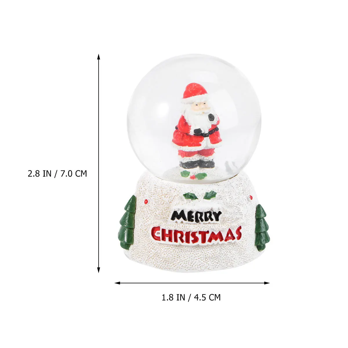 

1Pcs Santa Claus Crystal Ball Bright Desktop Ornament Christmas Party Decoration Holiday Festival Tabletop Decor