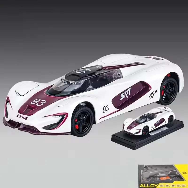 

1:32 Alloy Car Model Toy Diecast Simulation Sports Car Sound And Light Pull Back Collection Ornaments Kids Miniature Gifts