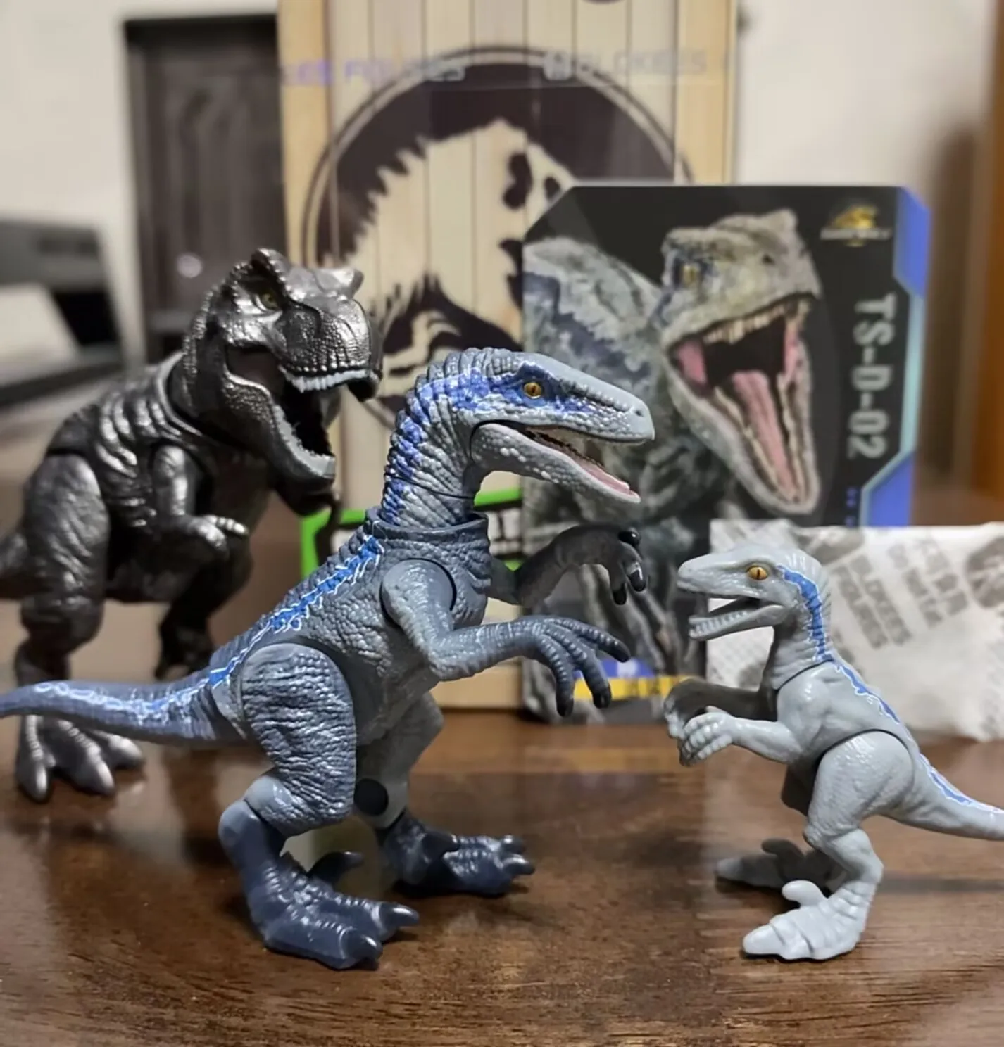 Hot New Blokees Nature Collection Jurassic World Dinosaur - Building Set With T-Rex & Velociraptor Movie-Accurate Model Gift