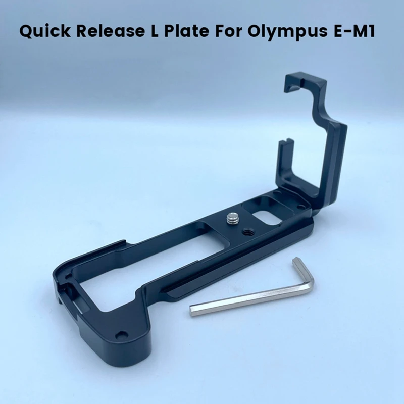 Quick Release L Plate Holder Hand Grip For Olympus E-M1 Camera Hand Grip Base Vertical L Bracket