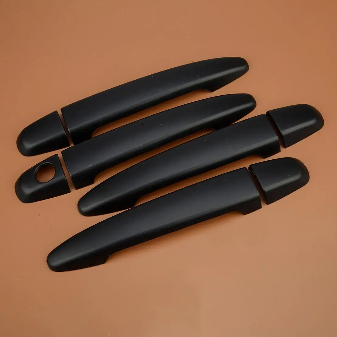 

1 Set Car Exterior Door Handle Cover Trim Black Plastic Fit For Toyota Highlander 2008 2009 2010 2011 2012 2013 New