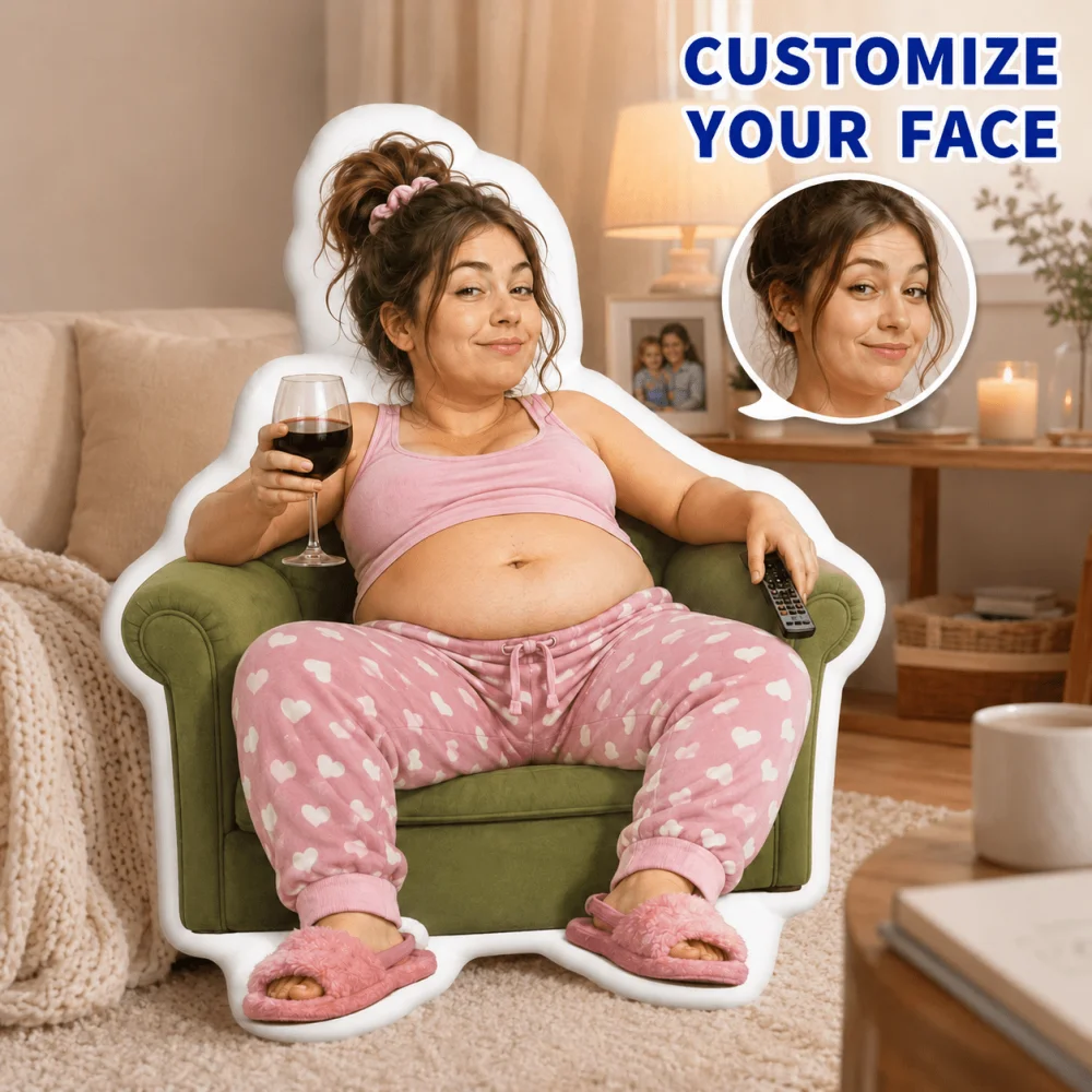1Pc Funny Custom Photo Throw Pillow, Personalized Double-Sided Design, Soft Plush Cushion with Insert, Perfect Gift