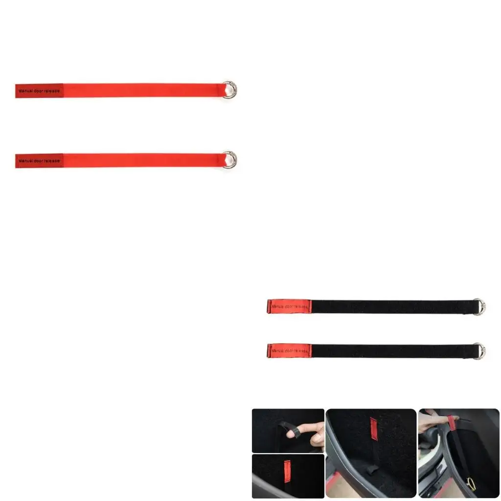  Emergency Car Door Release Rope Safety Door Pull Strap 24cm for Vehicle Escape