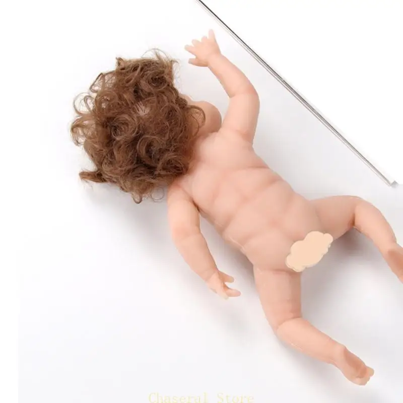

E7CE 7in Simulation Doll Baby Girl Doll Life Like Silicone Reborns that Looks Real