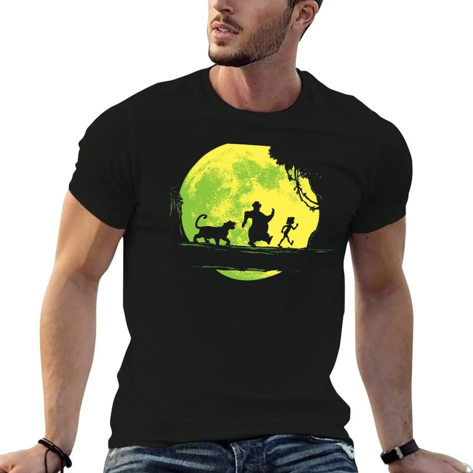 Jungle Moonwalk T-Shirt No Iron Casual Short Sleeve Top