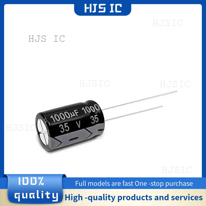 10-20-30PCS NEW 100% quality 35V1000UF 10x20MM 1000uf 35v 10*20mm 1000μF 10X20MM Direct insert aluminum electrolytic capacitor