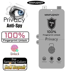 Self Repair Privacy Film For Samsung Galaxy S26 S25 Ultra S24 S23 S22 S20 S10 Plus FE Screen Protector Unlock S21 5G Note 20 10